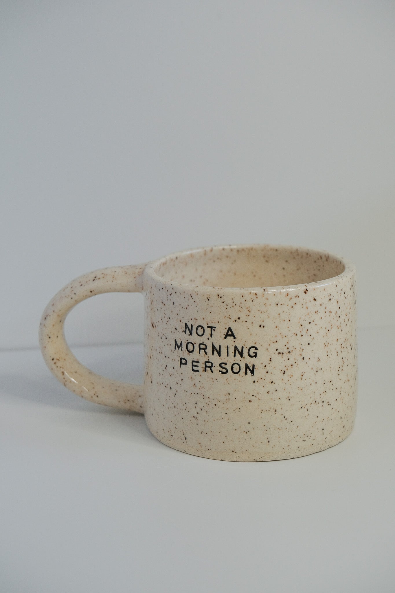 'not a morning person' mini mug
