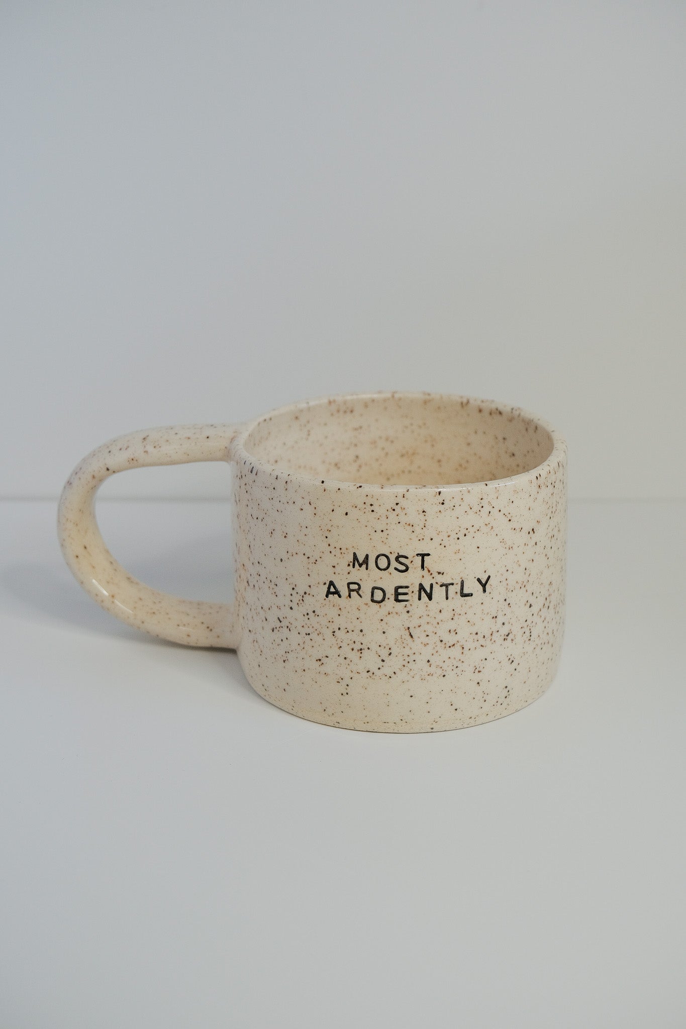 'most ardently' mini mug