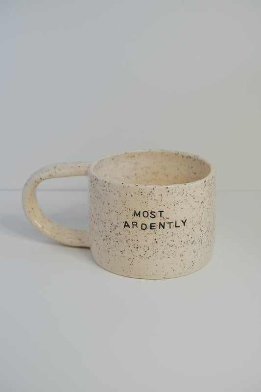 'most ardently' mini mug