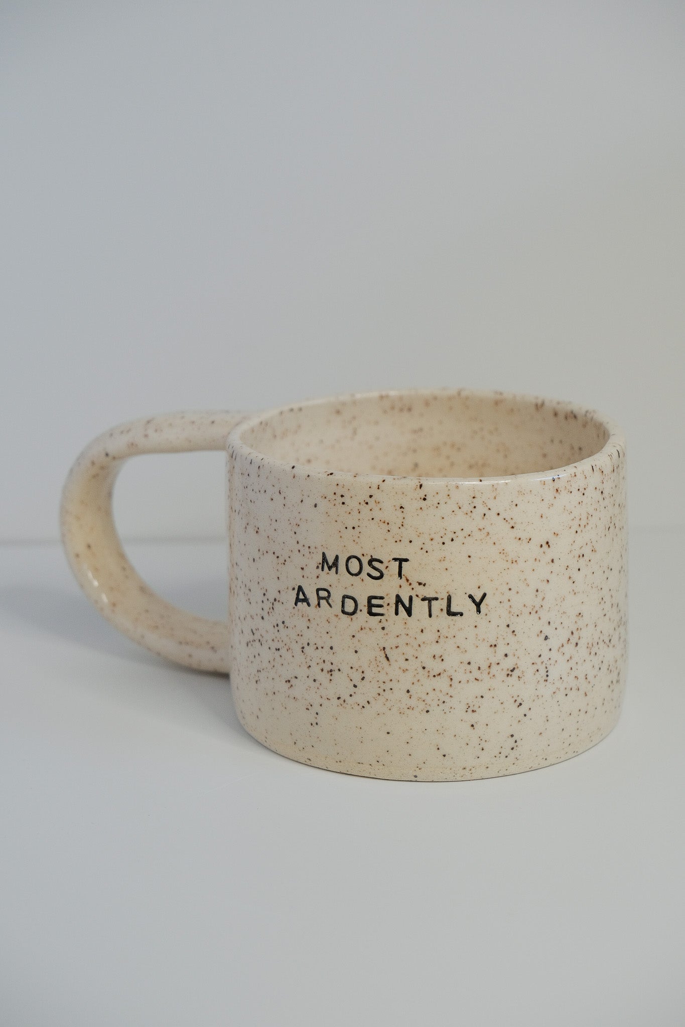 'most ardently' mini mug