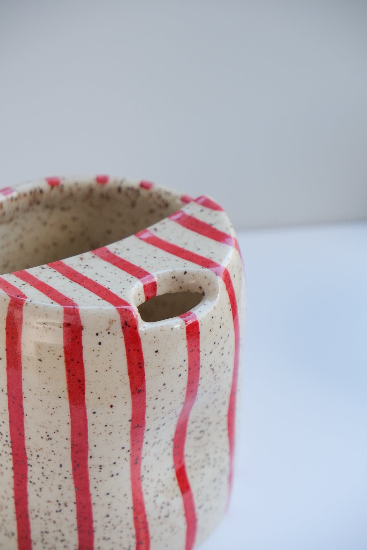 striped travel tumbler