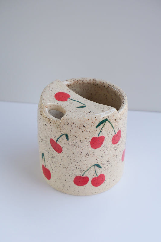 very cherry travel tumbler