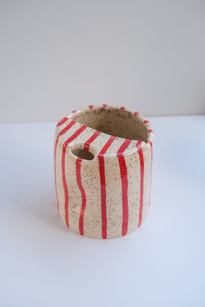 striped travel tumbler