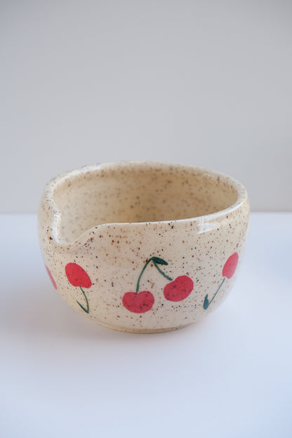 very cherry matcha bowl
