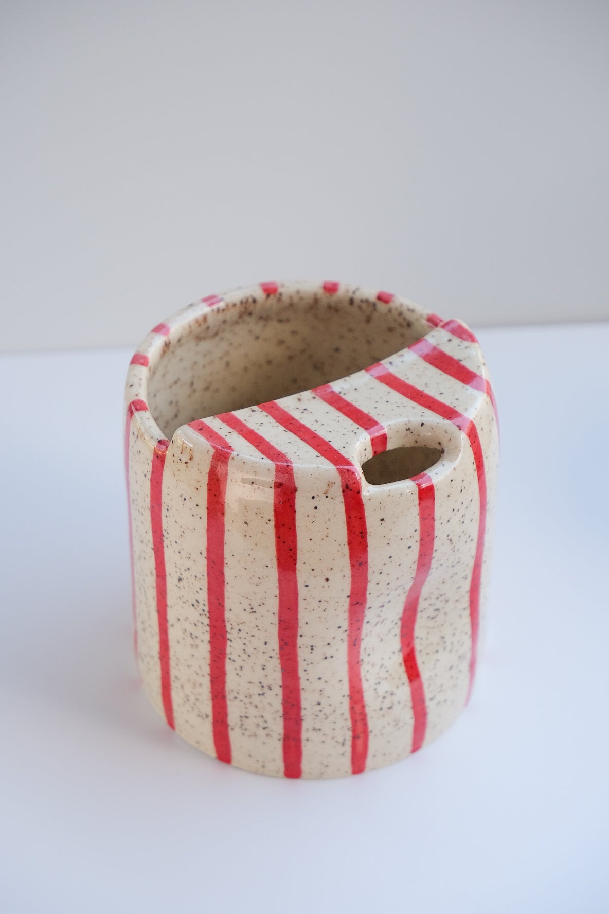 striped travel tumbler