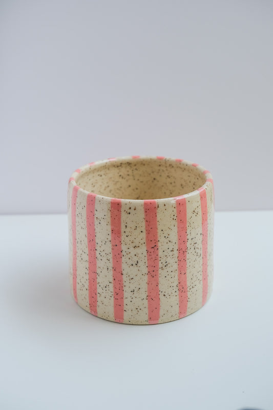 blush striped mini cup