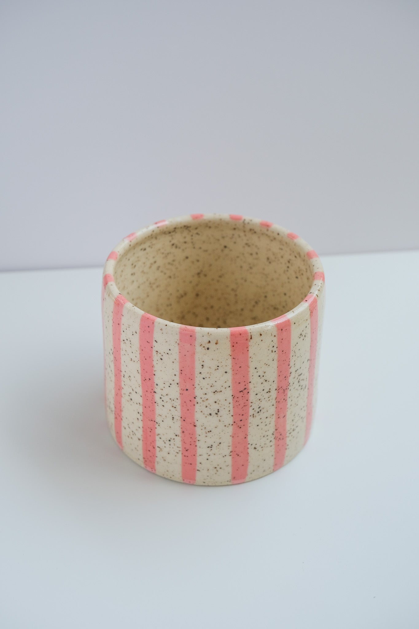 blush striped mini cup