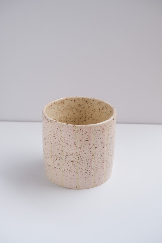 sale blush striped dimple cup