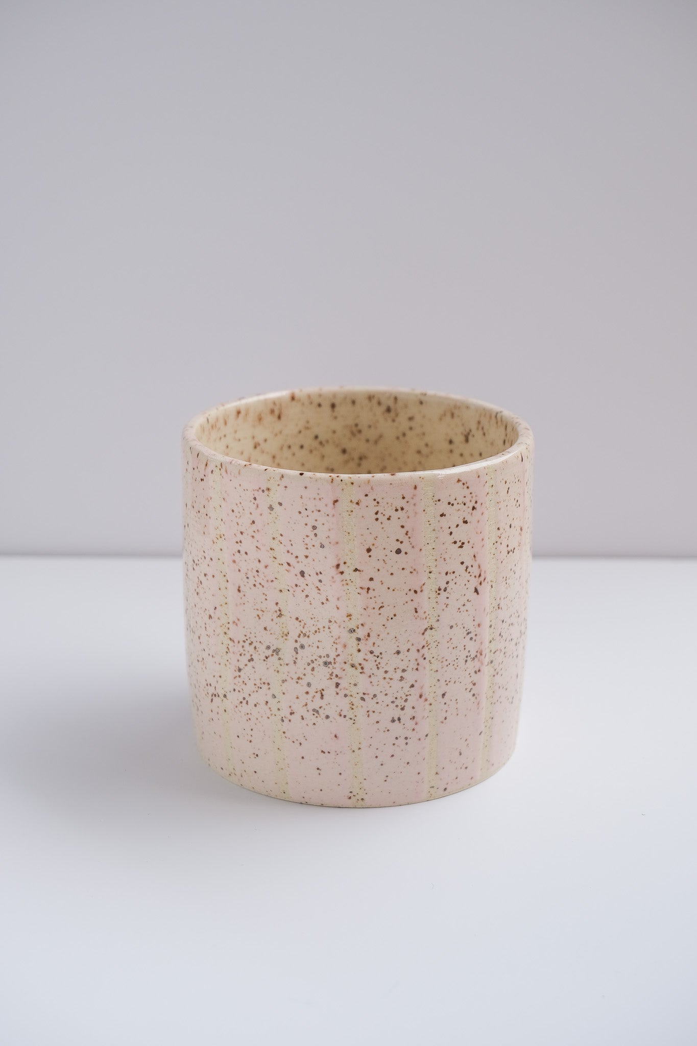 sale blush striped dimple cup