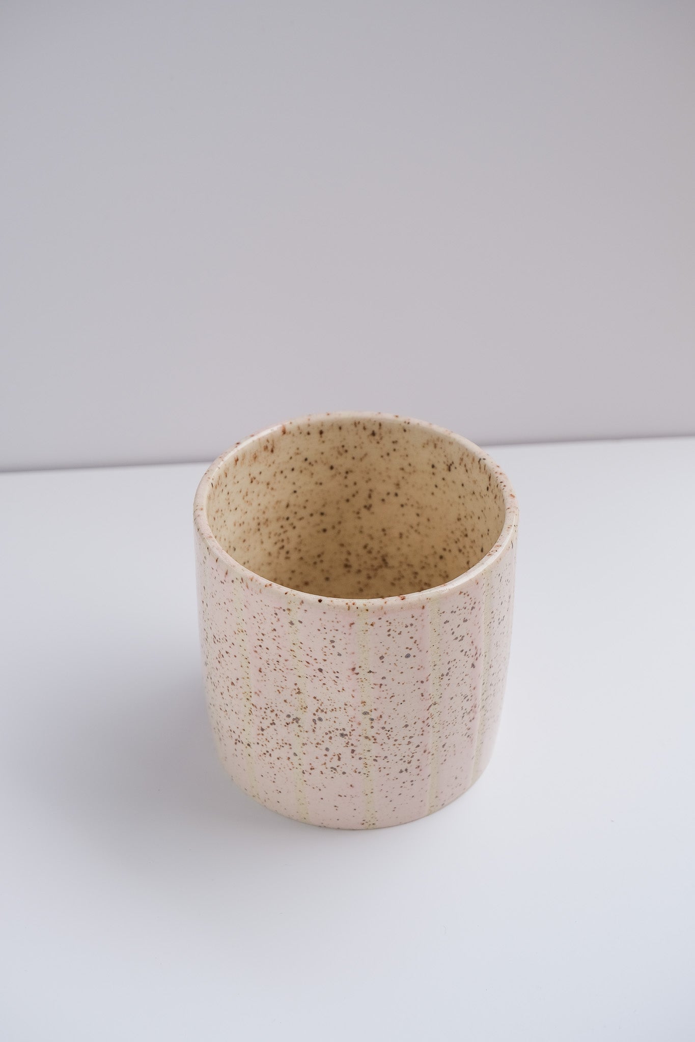 sale blush striped dimple cup