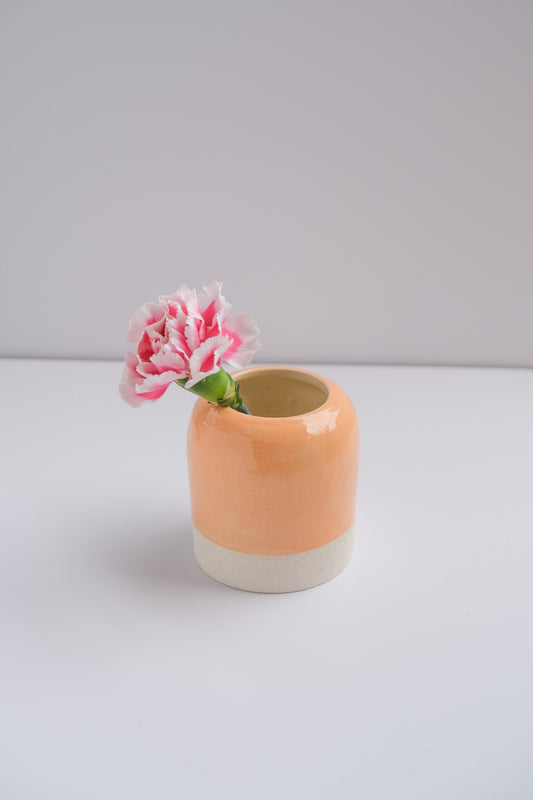 sale peach mini vase