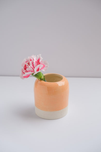 sale peach mini vase