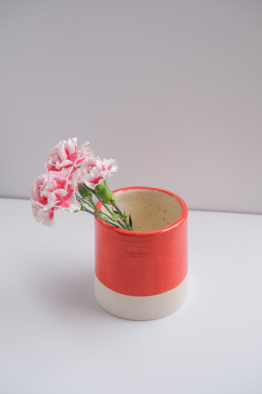 sale red mini vase