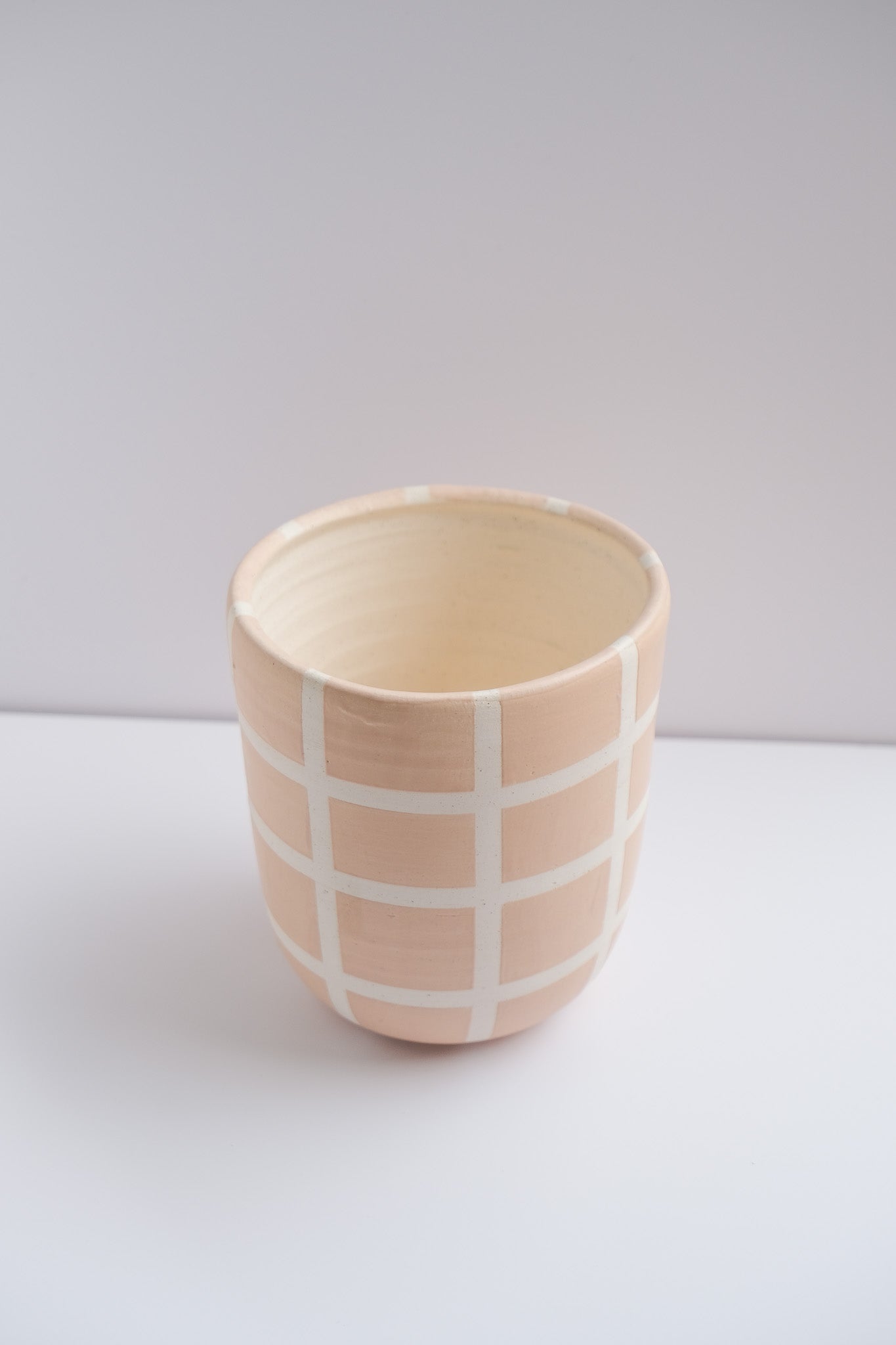 sale beige checkered vase