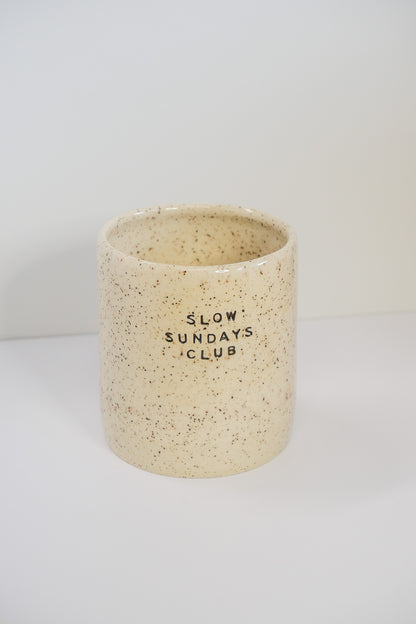 'slow sunday club' dimple cup