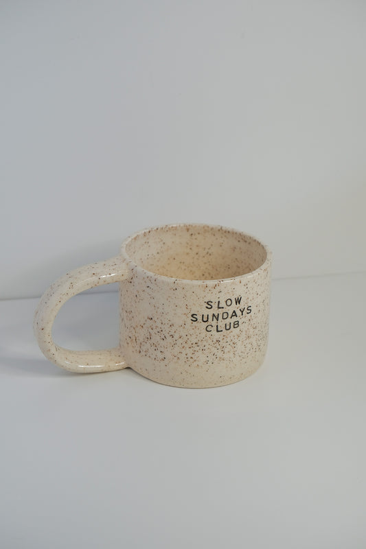 'slow sundays' mini mug
