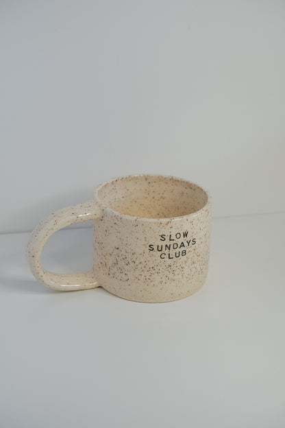 'slow sundays' mini mug
