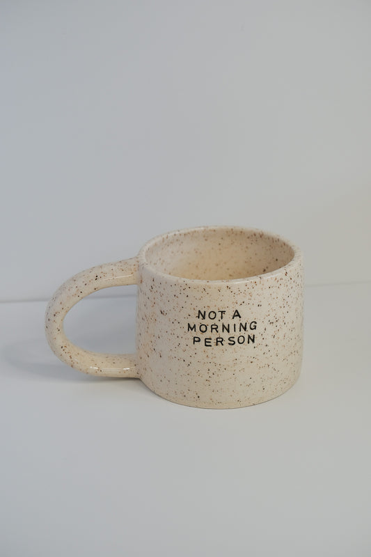 'not a morning person' mini mug