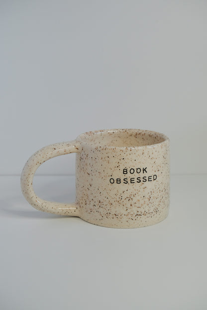 'book obsessed' mini mug