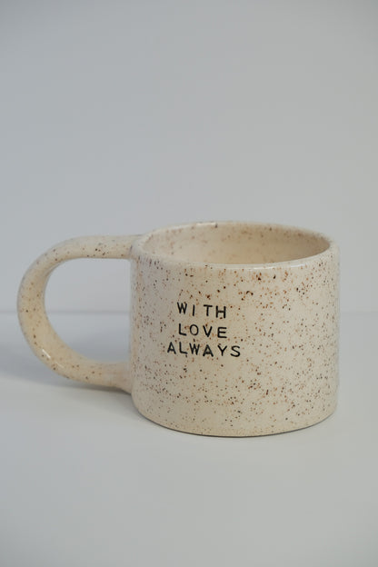 'with love always' mini mug